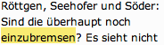 Ist die Entwicklung denn wirklich nicht mehr einzubremsen?