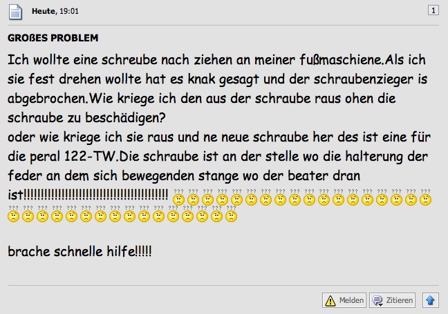Das ist wirklich ein großes Problem.
