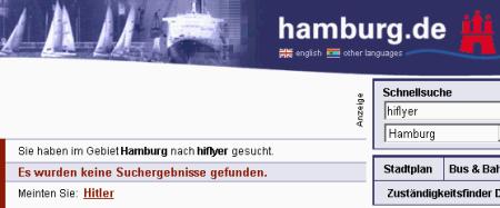 Hiflyer gesucht, Hitler gefunden