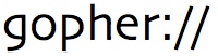 Wow ... das Internet der Steinzeit: gopher